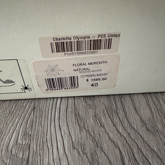 Charlotte Olympia Floral Meredith Wedges Size 40 - Picture 7 of 7